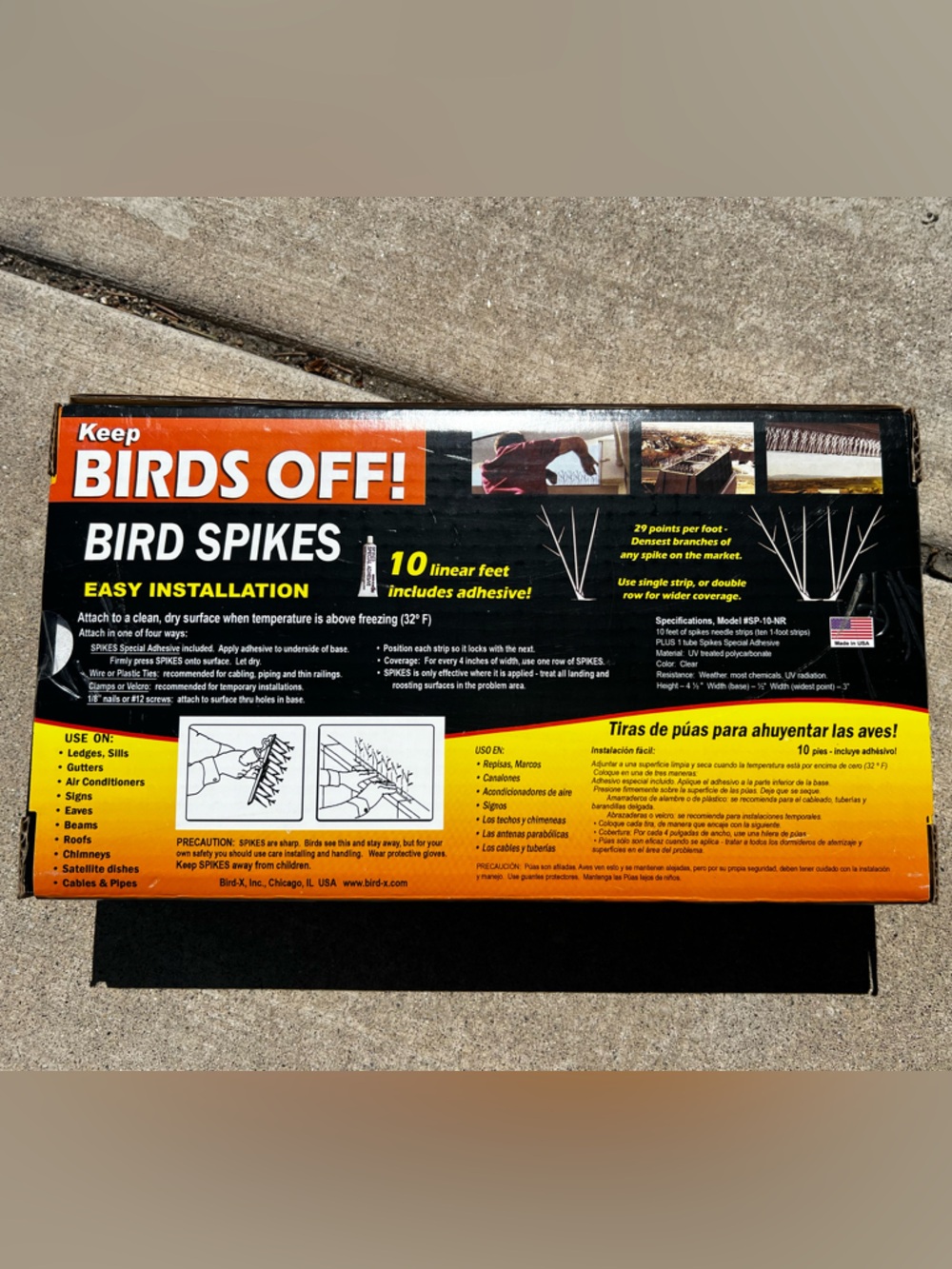 NWT Bird-X Plastic Bird Spikes Kit - Picture 4 of 7